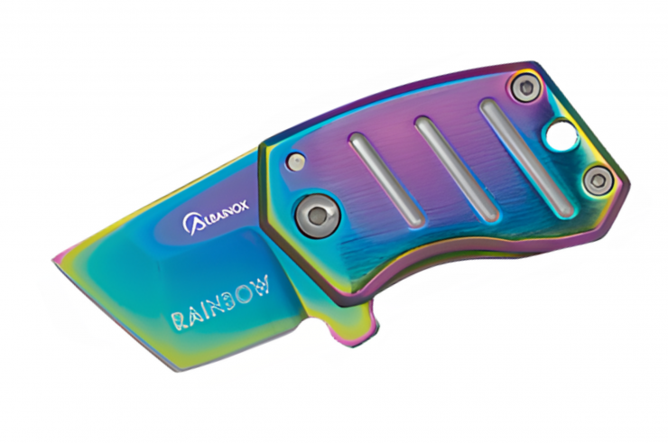 Mini Pocket Knife, Beveled - Stainless Steel, Albainox