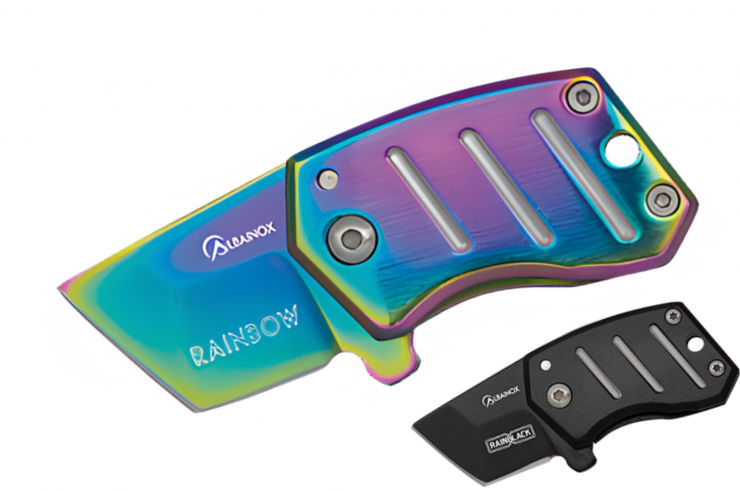 Mini Pocket Knife, Beveled - Stainless Steel, Albainox