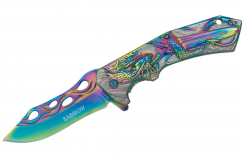 Pocket Knife, Dragon - Rainbow, Albainox