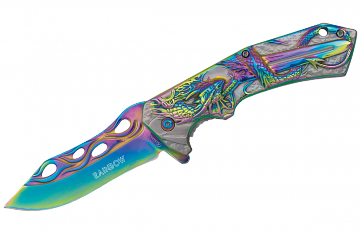 Couteau de Poche, Dragon - Rainbow, Albainox