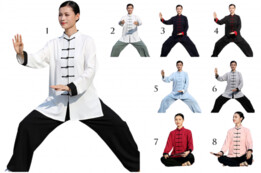 Roupa de Tai Ji/Tai Chi, Poliéster + Viscose
