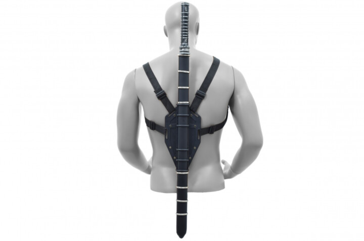 Ornamental sword with back scabbard, Blade