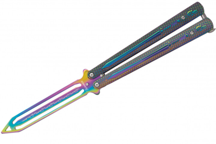 Mock butterfly knife, Training - Balisong Rainbow II (24 cm)