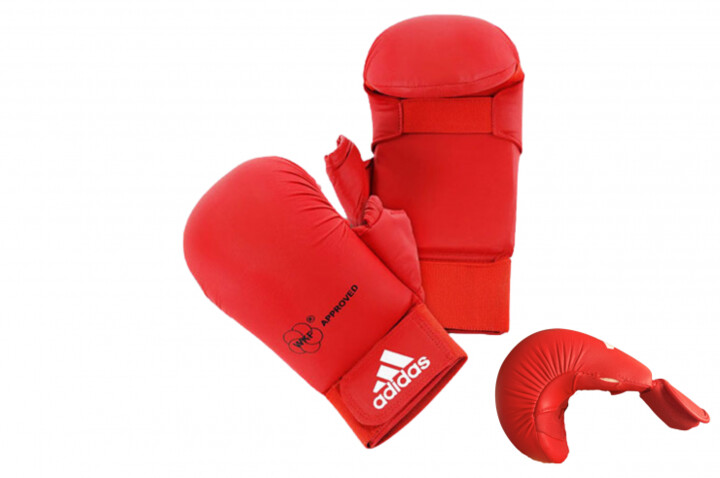 Luvas de Karaté WKF, com polegar - 661.23, Adidas (descosturadas)