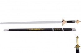 Espada de iniciación, modelo negro - Semiflexible (mango sin pintar)