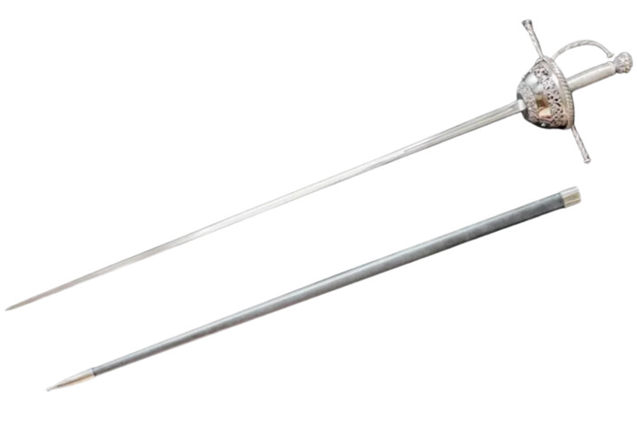 Spanish Rapier, Tizona with Cup-Shaped Hilt – 17th Century, LK Chen Forge