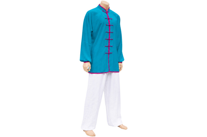 Taiji top, Azul e rosa - Clássico (170-175cm)