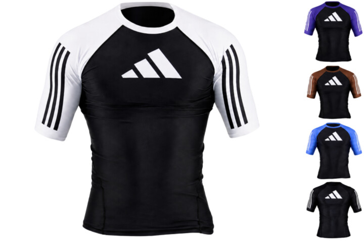 T-shirt de compressão, manga curta - ADIIBJJFR01, Adidas