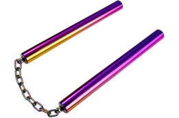 Nunchaku Metálico Rainbow – Cadena