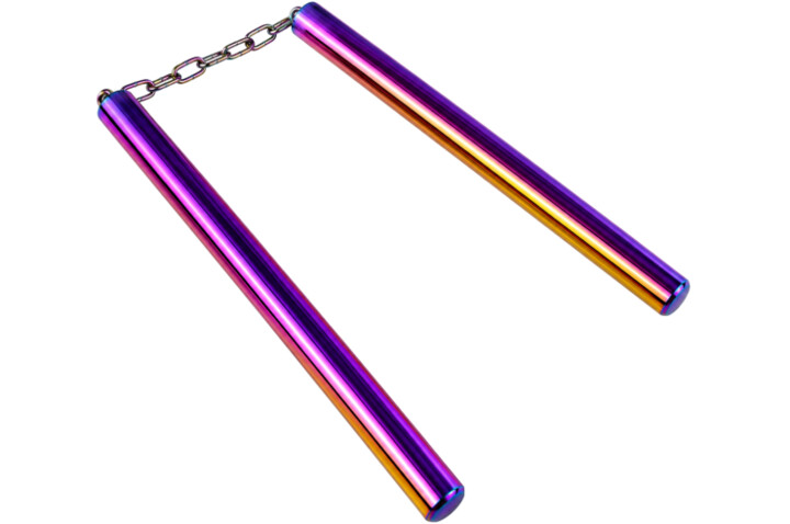 Nunchaku Metálico Rainbow – Cadena