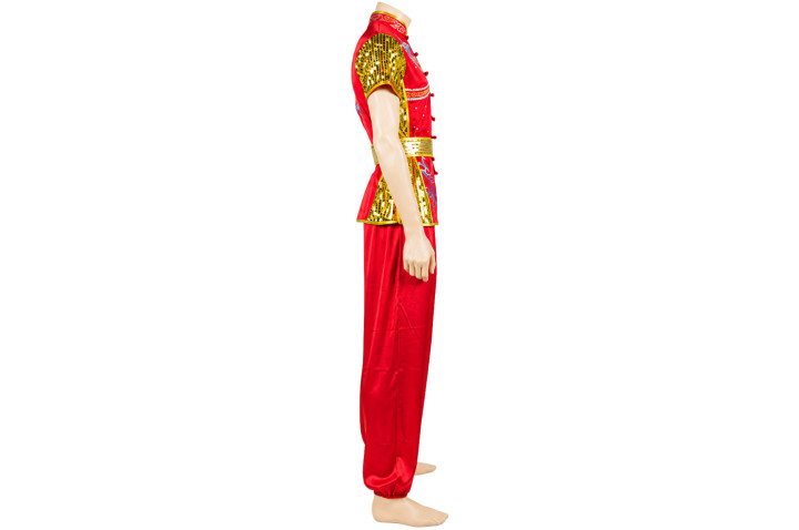 HanCui Chang Quan Competition Outfit, Red & Gold Dragon