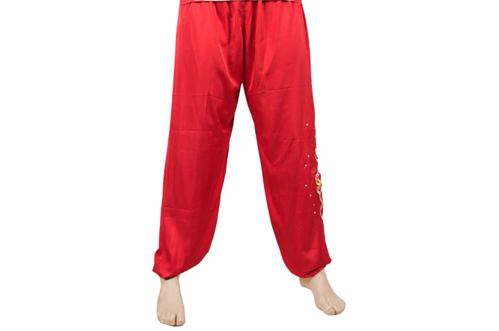 HanCui Chang Quan Competition Outfit, Red & Gold Dragon