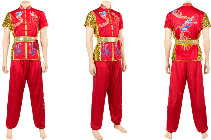 Conjunto de competición Chang Quan de HanCui, Dragón rojo y dorado