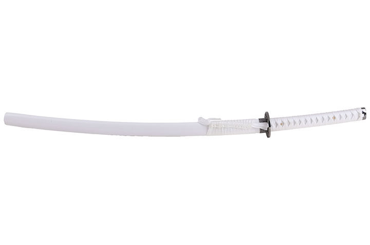 White Katana Iaito & Engraved Blade