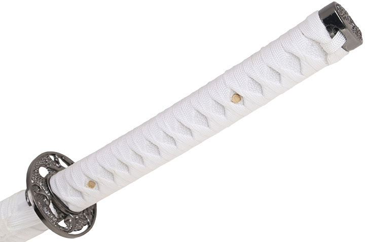White Katana Iaito & Engraved Blade