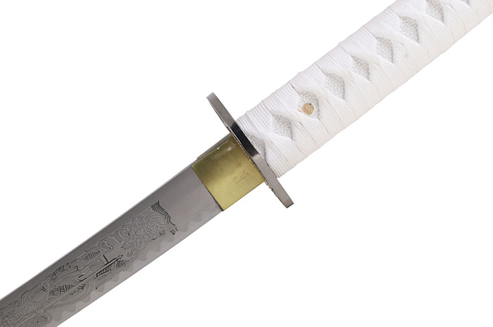 Katana Iaïto Blanca con hoja grabada