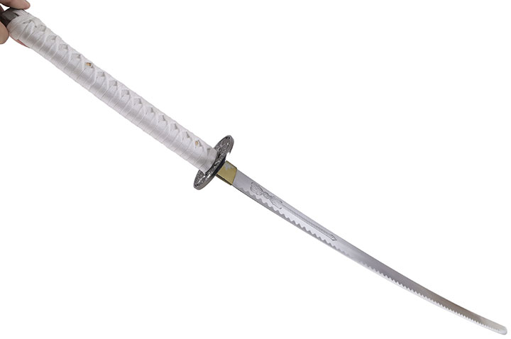 Katana Iaïto Blanca con hoja grabada