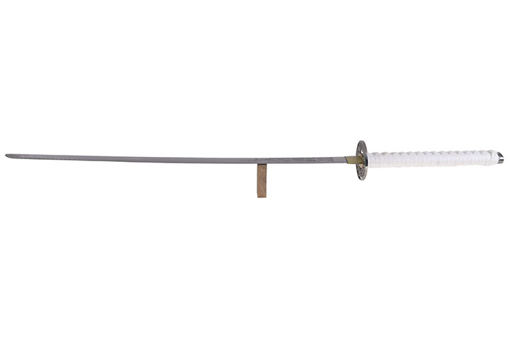 Katana Iaïto Blanca con hoja grabada