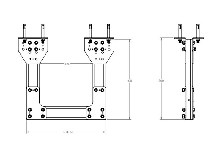 Ceiling Mount for Sliding Rail | NineStars®