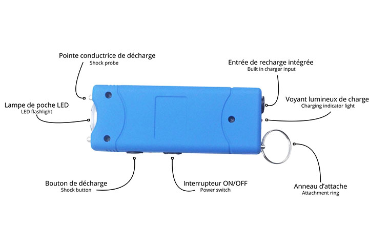 Choque Elétrico, Cor - Autodefesa, Pistola de choque