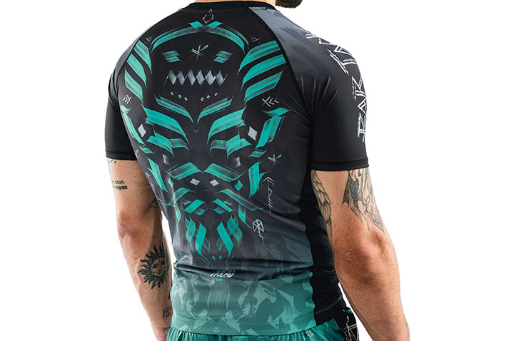 Rashguard, Manches Courtes - Spirit of Odin, Bar Tack