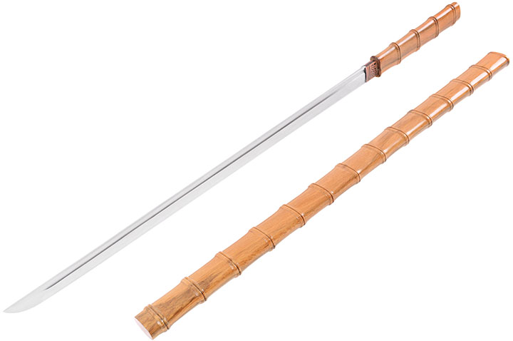 Katana Droit, Bambou - Rigide Aiguisé