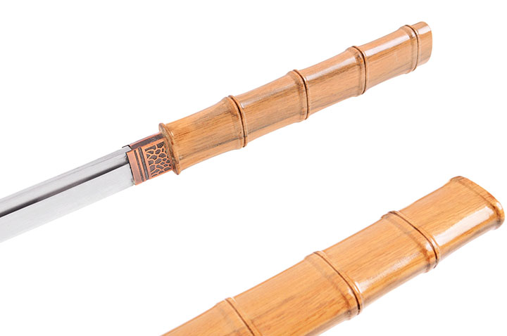 Katana Droit, Bambou - Rigide Aiguisé