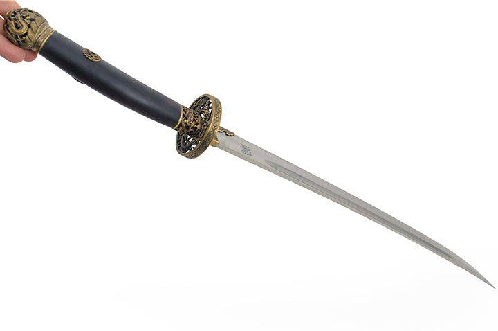 Sabre da Dinastia Qing - Aço Damasco, Rígido Afiado