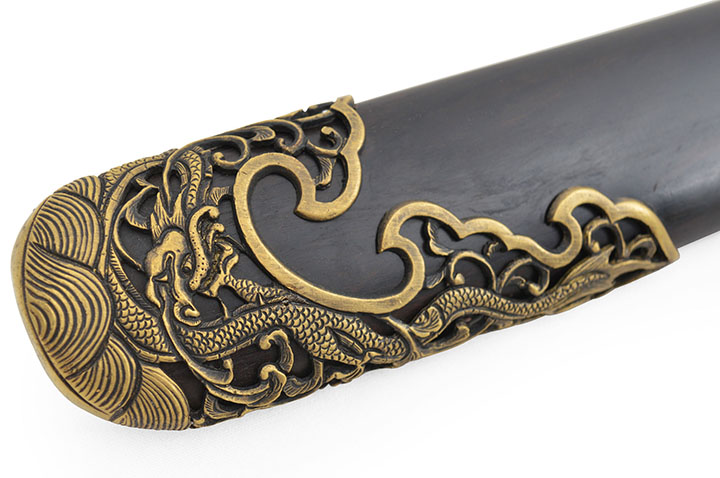 Sabre da Dinastia Qing - Aço Damasco, Rígido Afiado