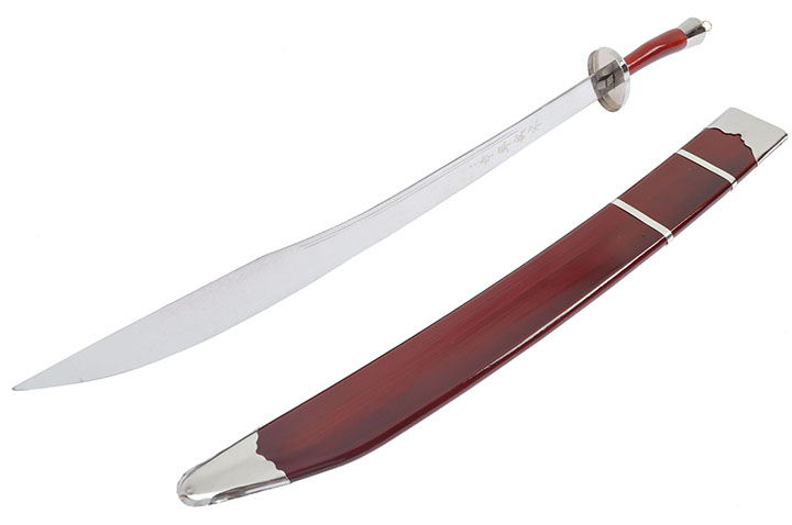 Kungfu Initiation Broadsword, Red model - Flexible