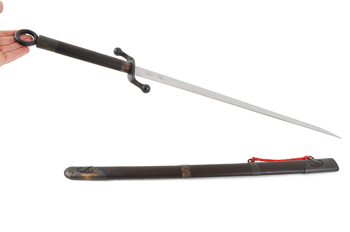 Sabre Tradicional Tai Chi Estilo Chen (Alta Gama, Preto) - Rígido