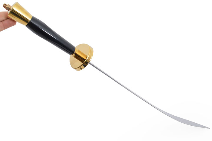 Espada de iniciação Kungfu, Modelo preto - Semi-flexível