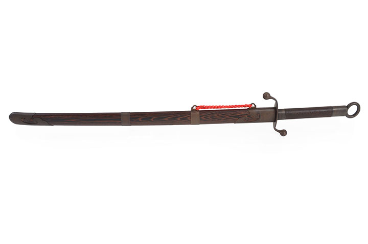 Sabre Traditionnel Tai Chi Style Yang (Haut de Gamme, Noir) - Rigide