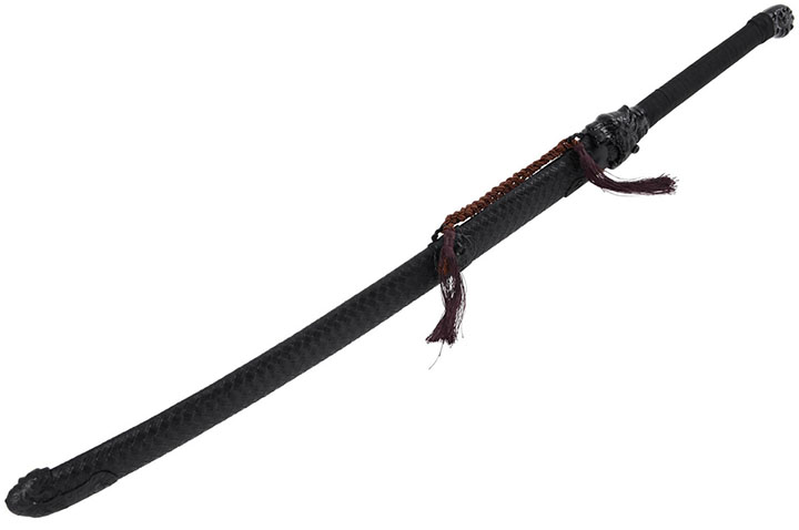 Sabre da Dinastia Qing - Liuyedao com cabeça de tigre, rígido afiado