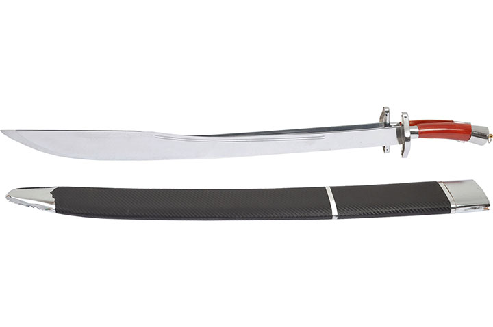 Modern Double Broadsword with scabbard - Flexible