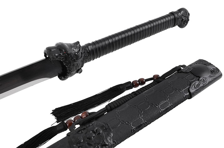 Ninja sword, Two-handed - Hu yan, Rigid Semi-Sharp