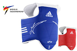 Plastrão reversível para criança Taekwondo WTF - ADITKP01, Adidas
