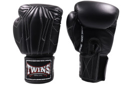 Gants de boxe, Cuir - BGVL 14 Black, Twins
