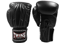 Gants de boxe, Cuir - BGVL 14 Black, Twins