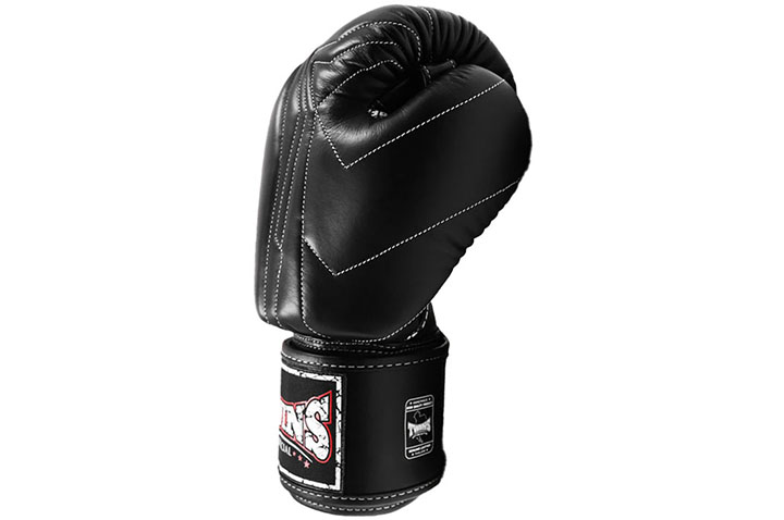 Guantes de Boxeo, Cuero - BGVL 14 Black, Twins