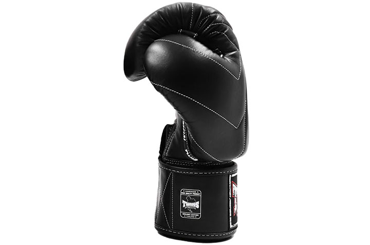 Guantes de Boxeo, Cuero - BGVL 14 Black, Twins
