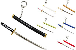 Llavero y abrecartas Katana, color liso