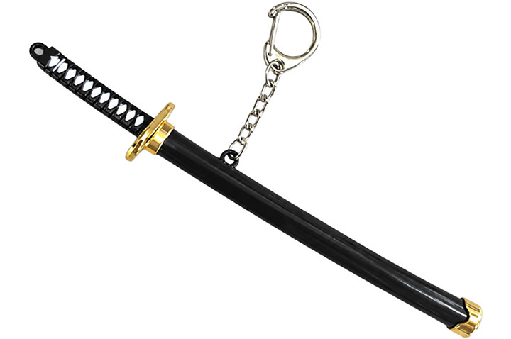Katana Keychain & Letter Opener, Plain Colour