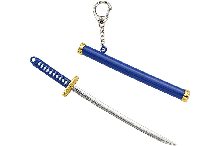 Llavero y abrecartas Katana, color liso