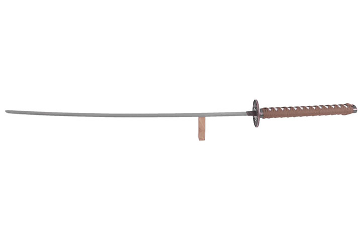 Katana Iaito Dragón, Negro y Mango Marrón