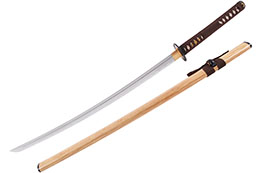 Katana Fudoshin, Madera Natural - Afilada
