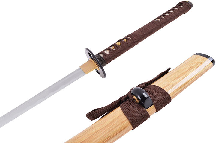 Katana Fudoshin, Bois Naturel - Aiguisé