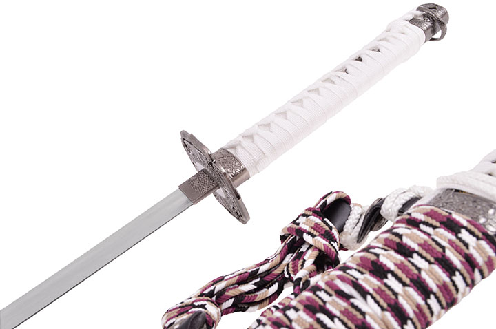 Katana Tachi, Bordeaux & Blanc - Semi-Aiguisé