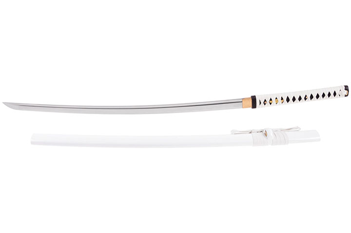Katana Shirasaya Fudoshin, Blanc - Aiguisé