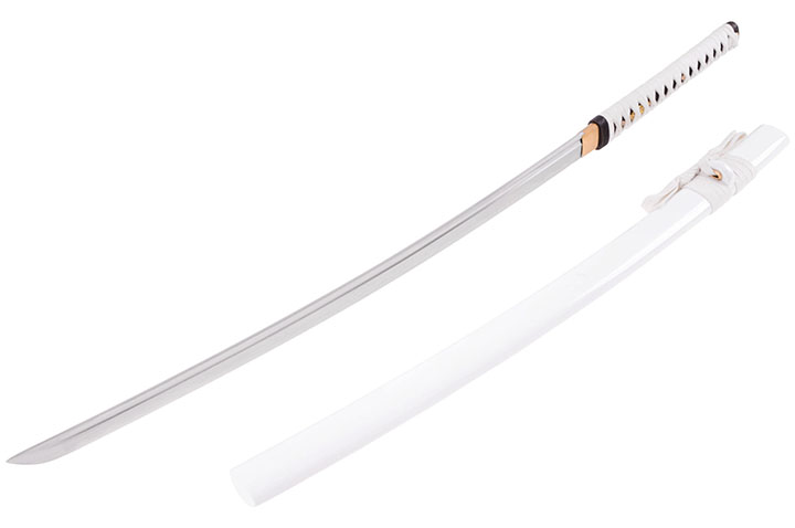 Katana Shirasaya Fudoshin, Blanc - Aiguisé